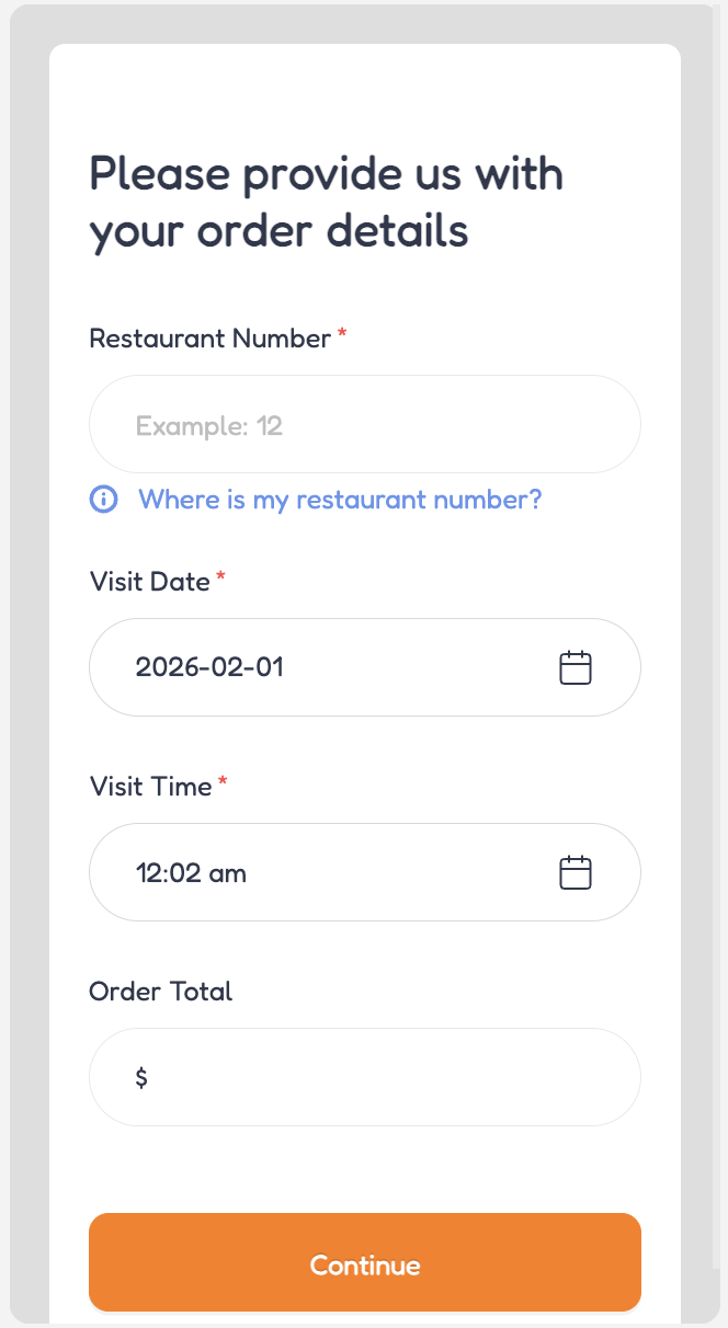 TellPopeyes.com - Popeyes Guest Survey