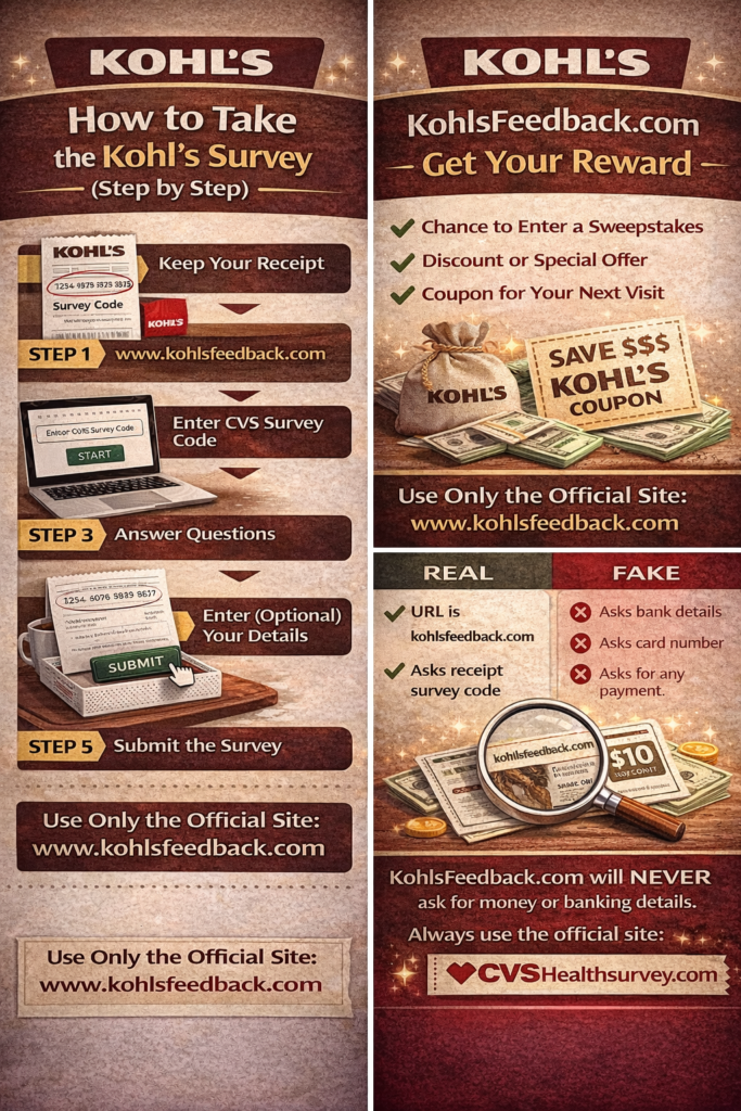 Kohl’s Customer Survey on KohlsFeedback.com