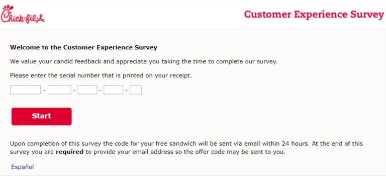 Chick-fil-A Customer Experience Survey – MyCFAvisit.com